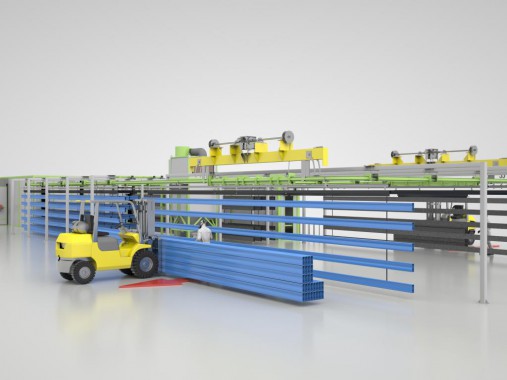 Линия порошковой окраски для металлических профилей SPK Линия порошковой окраски для металлических профилей SPK GROUP