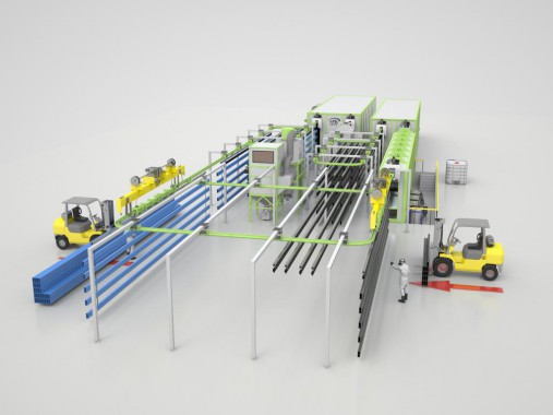 Линия порошковой окраски для металлических профилей SPK Линия порошковой окраски для металлических профилей SPK GROUP