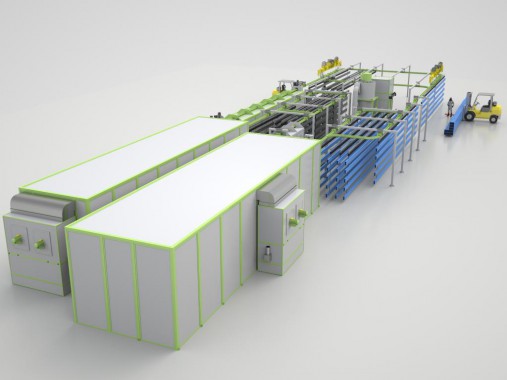 Линия порошковой окраски для металлических профилей SPK Линия порошковой окраски для металлических профилей SPK GROUP