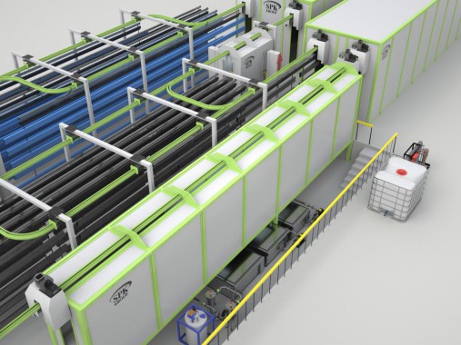 Линия порошковой окраски для металлических профилей SPK Линия порошковой окраски для металлических профилей SPK GROUP