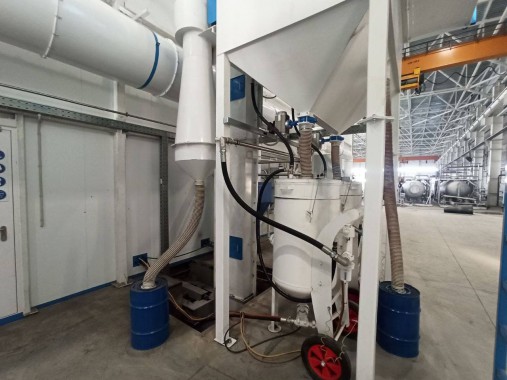 Проектирование, строительство и монтаж комплекса дробеструйной и окрасочно-сушильной камер SPK, г. Оренбург Проектирование, строительство и монтаж комплекса дробеструйной и окрасочно-сушильной камер SPK, г. Оренбург