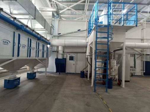 Проектирование, строительство и монтаж комплекса дробеструйной и окрасочно-сушильной камер SPK, г. Оренбург Проектирование, строительство и монтаж комплекса дробеструйной и окрасочно-сушильной камер SPK, г. Оренбург