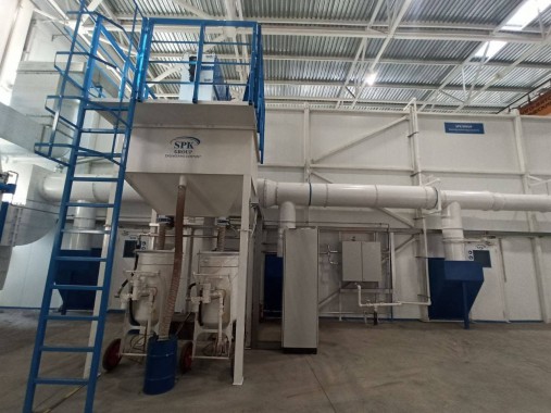 Проектирование, строительство и монтаж комплекса дробеструйной и окрасочно-сушильной камер SPK, г. Оренбург Проектирование, строительство и монтаж комплекса дробеструйной и окрасочно-сушильной камер SPK, г. Оренбург