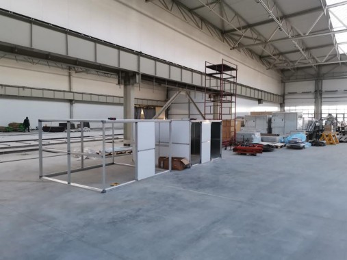 Линия подготовки и окраски кузовов и рам самосвалов, г. Калининград Линия подготовки и окраски кузовов и рам самосвалов SPK GROUP