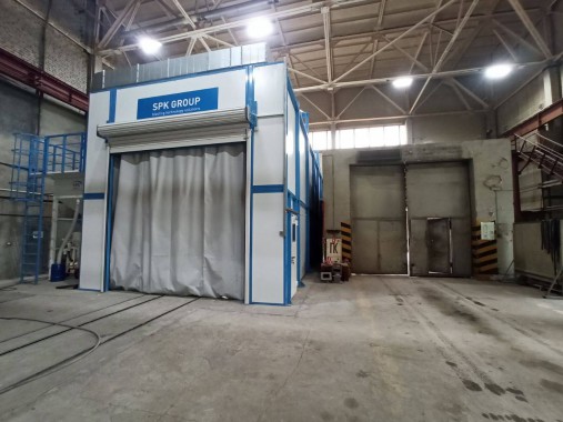 Дробеструйная камера SPK-14.5.5, г. Березники Дробеструйная камера SPK-14.5.5, г. Березники