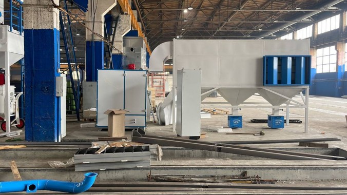 Зона открытой окраски SPK-OPSS-18.21.7 и дробеструйная камера SPK-SBB-15.5, г. Омск Зона открытой окраски SPK-OPSS-18.21.7 и дробеструйная камера SPK-SBB-15.5, г. Омск