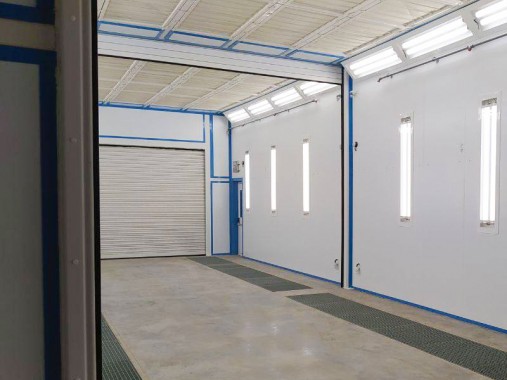 Дробеструйная и окрасочно-сушильная камеры SPK для трубопроводов, г. Курск Дробеструйная и окрасочно-сушильная камеры SPK GROUP для трубопроводов