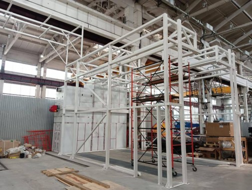 Окрасочно-сушильная камера SPK-7.5.4 и моечная камера SPK-7.5.4, Челябинская обл. Окрасочно-сушильная и моечная камеры SPK GROUP для сельхозтехники