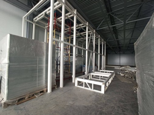 Покрасочный комплекс. Дробеструйные и окрасочно-сушильные камеры SPK, г. Н. Новгород Покрасочный комплекс. Дробеструйные и окрасочно-сушильные камеры SPK GROUP