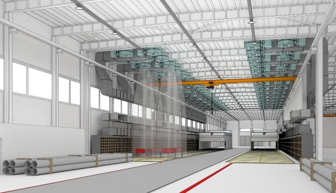 Окрасочный комплекс. Зона открытой окраски SPK-72.6.10, мобильная сушильная камера SPK-20.6.4 Окрасочный комплекс. Зона открытой окраски SPK GROUP