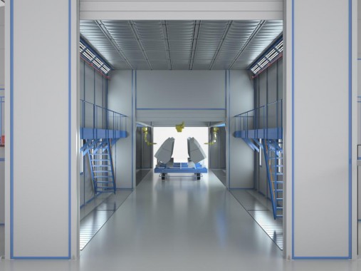 Камера окраски роботом компонентов сельхозтехники SPK Камера окраски роботом компонентов сельхозтехники SPK GROUP