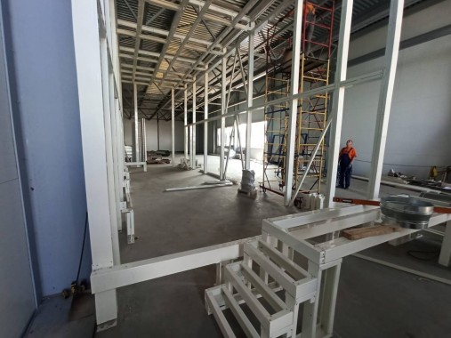 Покрасочный комплекс. Дробеструйные и окрасочно-сушильные камеры SPK, г. Н. Новгород Покрасочный комплекс. Дробеструйные и окрасочно-сушильные камеры SPK GROUP