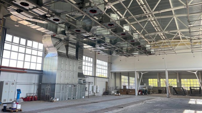 Комплекс оборудования: зона открытой окраски SPK-Z 24.6, дробеструйная камера SPK-16.7.6 Комплекс оборудования: зона открытой окраски SPK-Z 24.6, дробеструйная камера SPK-16.7.6