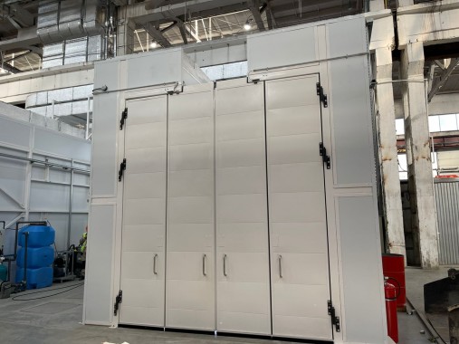 Окрасочно-сушильная камера SPK-7.5.4 и моечная камера SPK-7.5.4, Челябинская обл. Проект оборудования для окраски и мойки сельхозтехники SPK GROUP