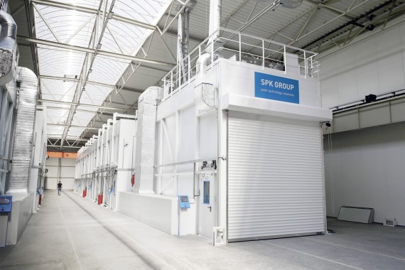 Линия подготовки и окраски кузовов и рам самосвалов, г. Калининград Линия подготовки и окраски кузовов и рам самосвалов SPK GROUP