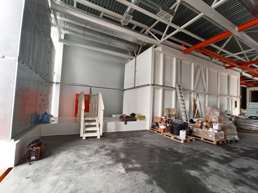 Покрасочный комплекс. Дробеструйные и окрасочно-сушильные камеры SPK, г. Н. Новгород Покрасочный комплекс. Дробеструйные и окрасочно-сушильные камеры SPK GROUP