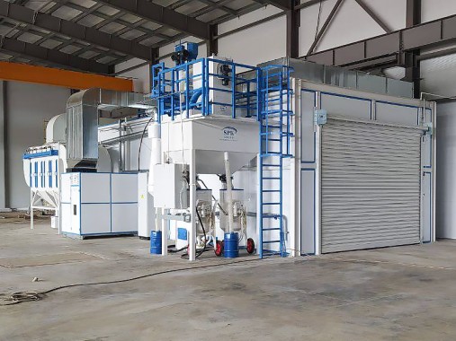 Дробеструйная и окрасочно-сушильная камеры SPK для трубопроводов, г. Курск Дробеструйная и окрасочно-сушильная камеры SPK GROUP для трубопроводов