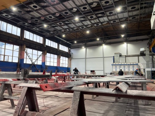 Зона открытой окраски SPK-OPSS-18.21.7 и дробеструйная камера SPK-SBB-15.5, г. Омск Зона открытой окраски SPK-OPSS-18.21.7 и дробеструйная камера SPK-SBB-15.5, г. Омск