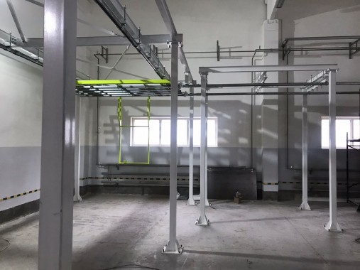 Порошковая окрасочная линия SPK с ручной транспортной системой, респ. Беларусь Порошковая окрасочная линия SPK с ручной транспортной системой, респ. Беларусь