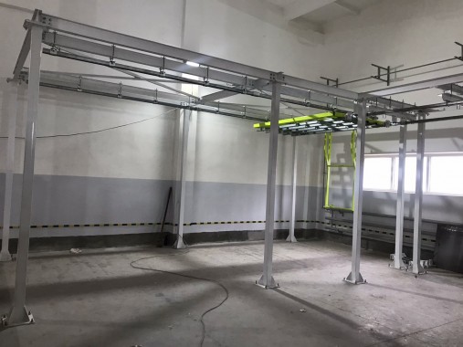 Порошковая окрасочная линия SPK с ручной транспортной системой, респ. Беларусь Порошковая окрасочная линия SPK с ручной транспортной системой, респ. Беларусь