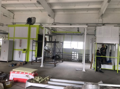 Порошковая окрасочная линия SPK с ручной транспортной системой, респ. Беларусь Порошковая окрасочная линия SPK с ручной транспортной системой, респ. Беларусь