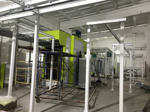 Порошковая окрасочная линия SPK с ручной транспортной системой, респ. Беларусь Порошковая окрасочная линия SPK с ручной транспортной системой, респ. Беларусь