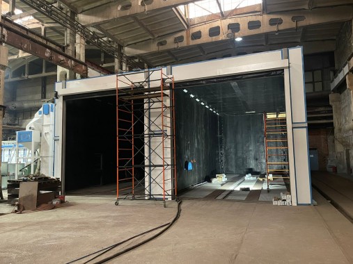 Двухсекционная дробеструйная камера SPK-SBB-15.11.6, г. Новоуральск Двухсекционная дробеструйная камера SPK-SBB-15.11.6, г. Новоуральск