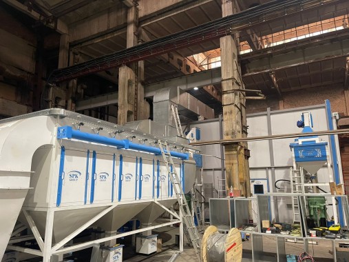 Двухсекционная дробеструйная камера SPK-SBB-15.11.6, г. Новоуральск Двухсекционная дробеструйная камера SPK-SBB-15.11.6, г. Новоуральск