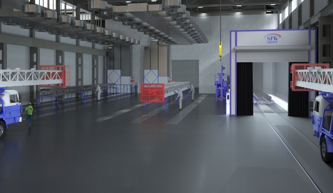 Зона открытой окраски SPK OPSS-13.4 для бурового оборудования Зона открытой окраски SPK GROUP OPSS-13.4 для бурового оборудования