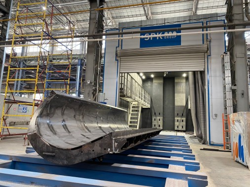 Дробеструйная камера для коммунальной техники SPK-11.5.7, г. Курган Дробеструйная камера для коммунальной техники SPK GROUP