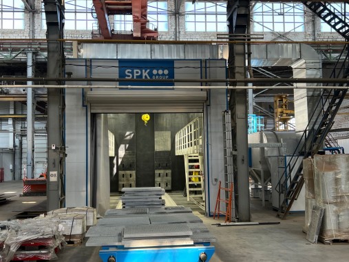 Дробеструйная камера для коммунальной техники SPK-11.5.7, г. Курган Дробеструйная камера для коммунальной техники SPK GROUP