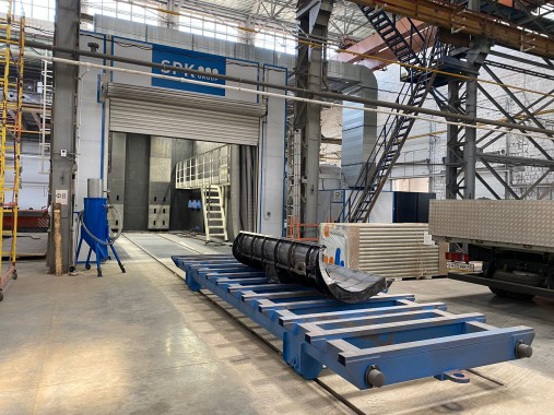 Дробеструйная камера для коммунальной техники SPK-11.5.7, г. Курган Дробеструйная камера для коммунальной техники SPK GROUP