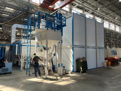 Дробеструйная камера для коммунальной техники SPK-11.5.7, г. Курган Дробеструйная камера для коммунальной техники SPK GROUP