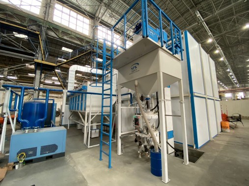 Дробеструйная камера для коммунальной техники SPK-11.5.7, г. Курган Дробеструйная камера для коммунальной техники SPK GROUP