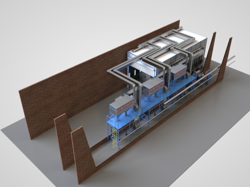 Дробеструйная камера для изделий атомной промышленности SPK-20.10.10 Дробеструйная камера для изделий атомной промышленности SPK-20.10.10 SPK GROUP