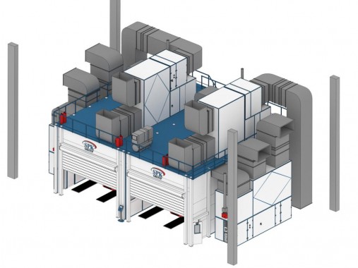 Окрасочно-сушильные камеры SPK для тракторов в сборе Камера окраски SPK GROUP для тракторов