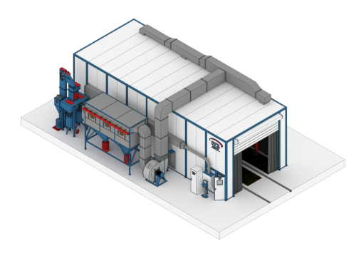 Комплекс подготовки и окраски спецтехники SPK Комплекс подготовки и окраски восточной и специальной техники SPK GROUP