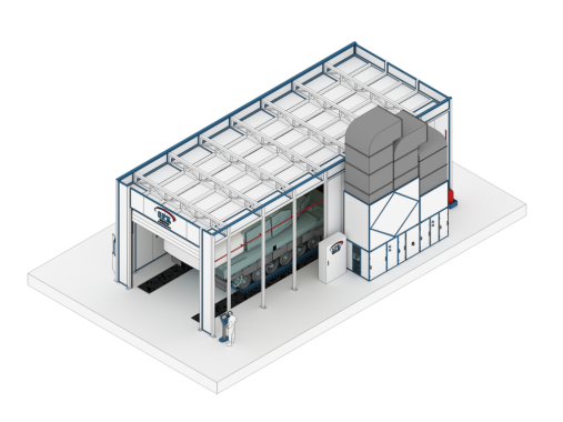 Комплекс подготовки и окраски спецтехники SPK Комплекс подготовки и окраски восточной и специальной техники SPK GROUP