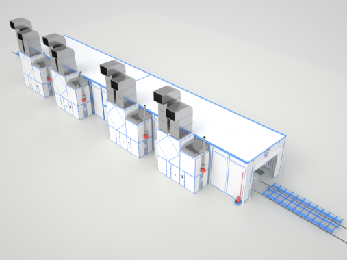 Проходная окрасочно-сушильная камера для рам прицепов и полуприцепов SPK-P 38.6.4 Проходная окрасочно-сушильная камера для рам прицепов и полуприцепов SPK GROUP