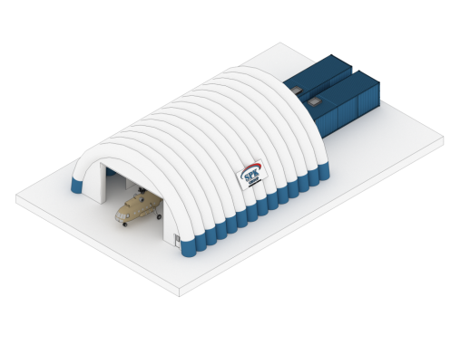 Проект надувного ангара для вертолетов SPK GROUP