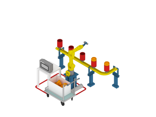 Роботизированная линия окраски и пропитки муфт SPK Роботизированная линия окраски и пропитки муфт SPK GROUP