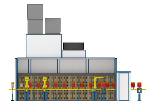 Роботизированная линия окраски и пропитки муфт SPK Роботизированная линия окраски и пропитки муфт SPK GROUP