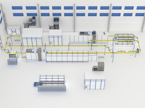 Роботизированная линия подготовки и окраски мостов и АКПП Роботизированная линия подготовки и окраски мостов и АКПП от SPK GROUP