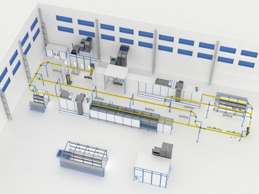 Роботизированная линия подготовки и окраски мостов и АКПП Роботизированная линия подготовки и окраски мостов и АКПП от SPK GROUP