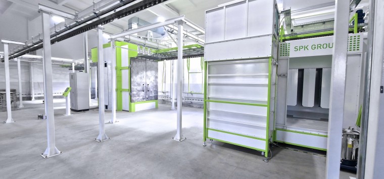 Порошковая окрасочная линия SPK с ручной транспортной системой, респ. Беларусь