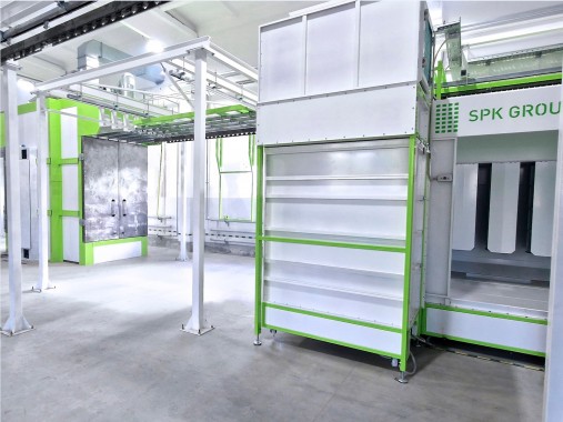 Порошковая окрасочная линия SPK с ручной транспортной системой, респ. Беларусь Порошковая окрасочная линия SPK с ручной транспортной системой, респ. Беларусь