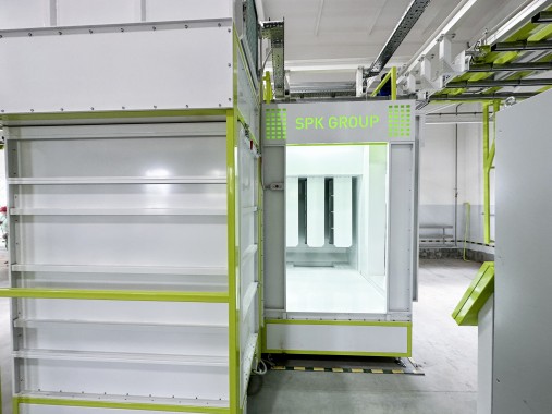 Порошковая окрасочная линия SPK с ручной транспортной системой, респ. Беларусь Порошковая окрасочная линия SPK с ручной транспортной системой, респ. Беларусь