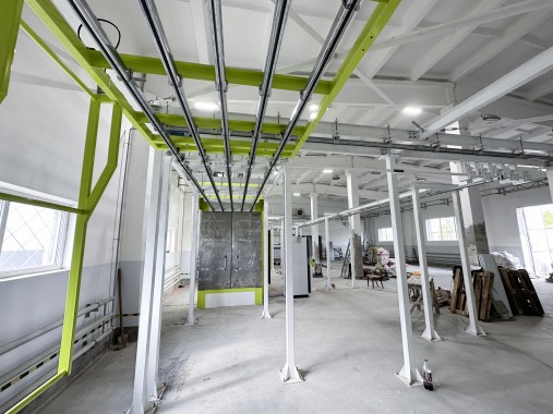 Порошковая окрасочная линия SPK с ручной транспортной системой, респ. Беларусь Порошковая окрасочная линия SPK с ручной транспортной системой, респ. Беларусь