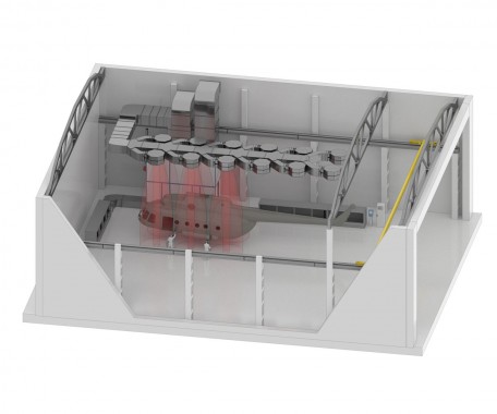 Комплекс оборудования SPK для участка окраски вертолетов Комплекс оборудования SPK GROUP для участка окраски вертолетов