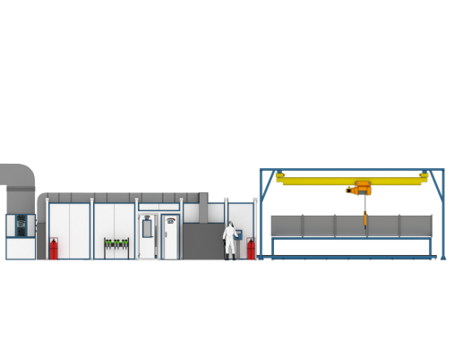 Автоматическая окрасочная камера SPK-SB-9.3.2 Автоматическая окрасочная камера SPK-SB-9.3.2